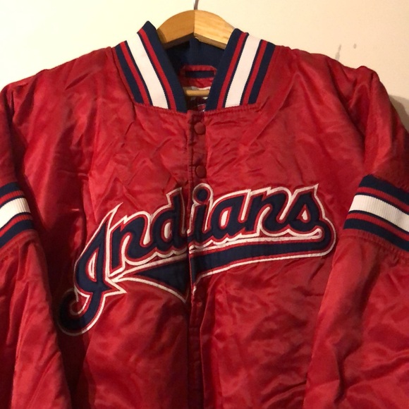 Vintage Cleveland Indians Baseball Stater Jacket - Picture 2 of 4